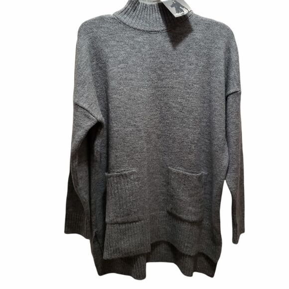 Turtleneck by Milan Kiss, M, grey,  NWT - Picture 1 of 4